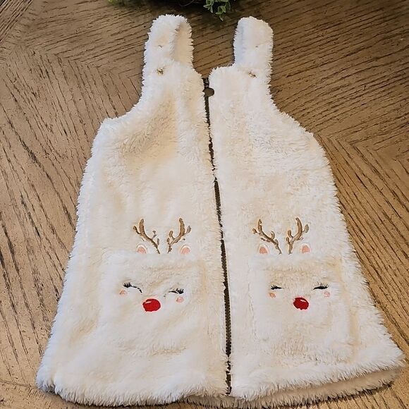 Reindeer sherpa dress Size 4 - Picture 10 of 10